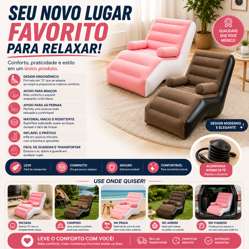 Cadeira Inflável de Relaxamento