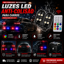 Kit Luz LED Anti-Colisão para Carros – 7 Cores