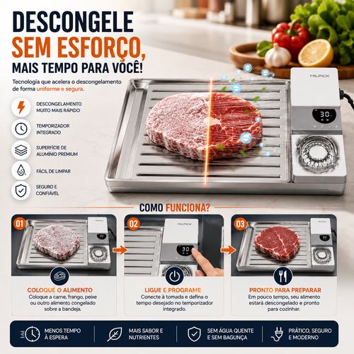 Bandeja Descongela Rápido.